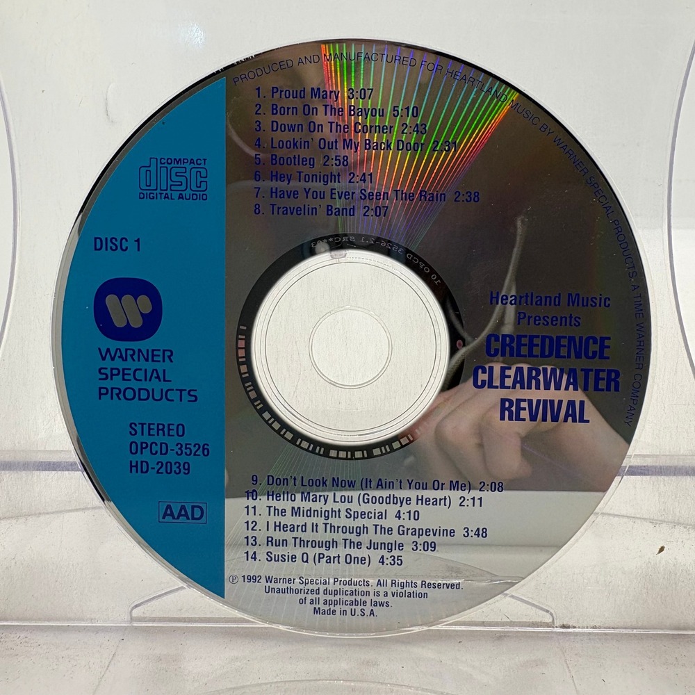 Creedence Clearwater Revival Heartland Music Warner CD OPCD-3526 HD-2039 Disc 1